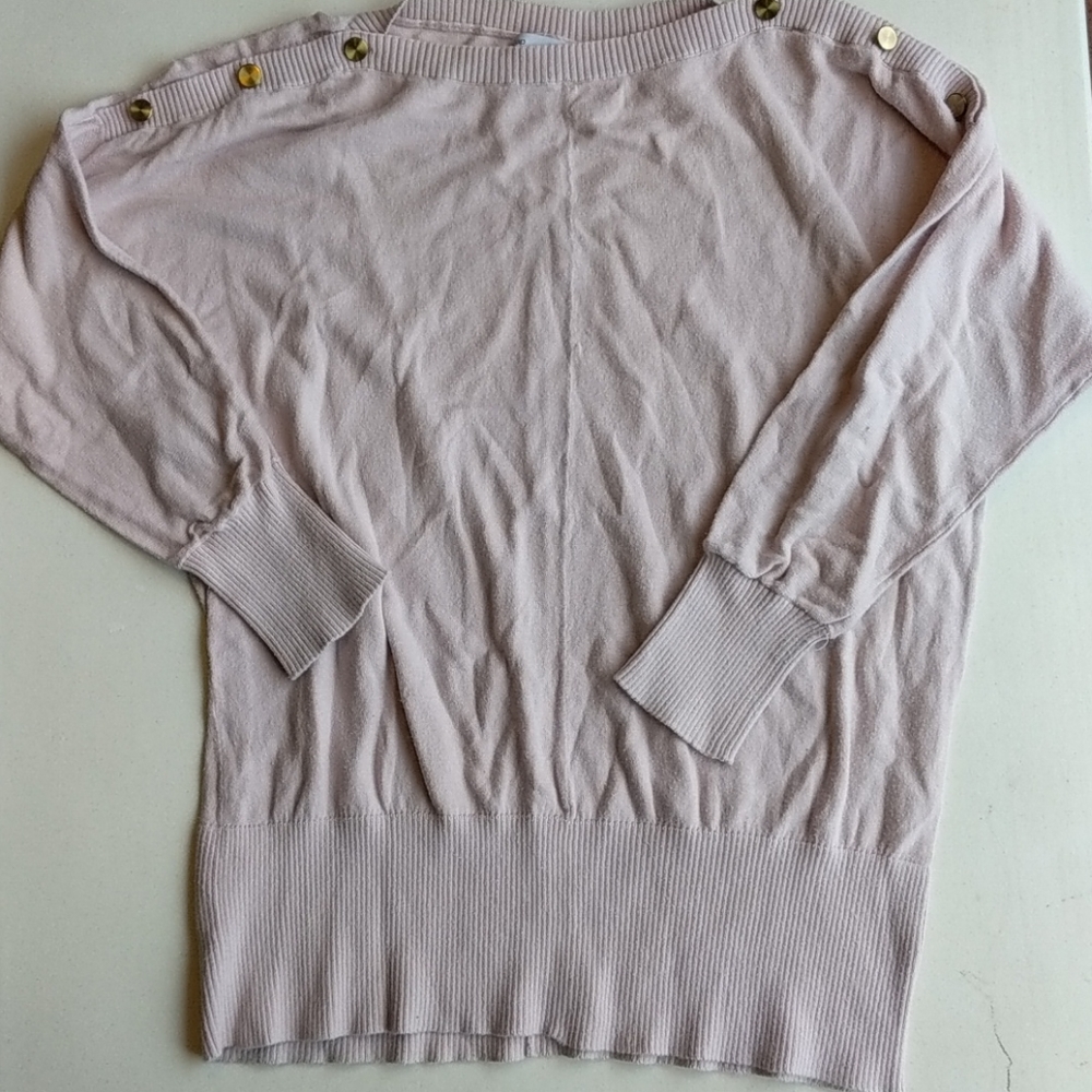 Gap dolman 3/4 length sleeve stretch waist buttons